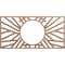 Ekena Millwork Hoover Wood Fretwork Pierced Ceiling Medallion, Wood (Paint Grade), 20"W x 10"H x 7 3/8"ID x 3/8"T CMWP20X10X0375HOMF - alternate 1